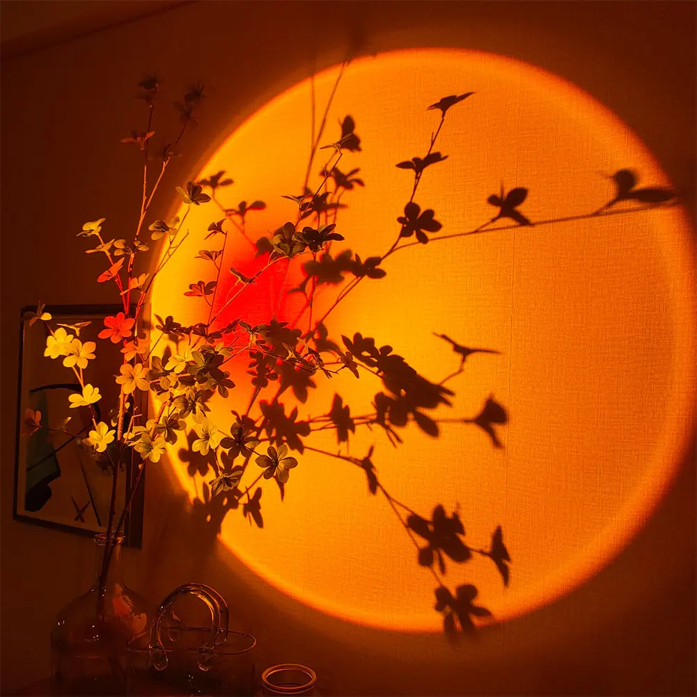 Sunset Projector Lamp Rainbow Atmosphere Led Night Light for Home Bedroom Coffee shop Background Wall Decoration USB Table Lamp
Sunset Projector Lamp Rainbow Atmosphere Led Night Light for Home Bedroom Coffee shop Background Wall Decoration USB Table Lamp