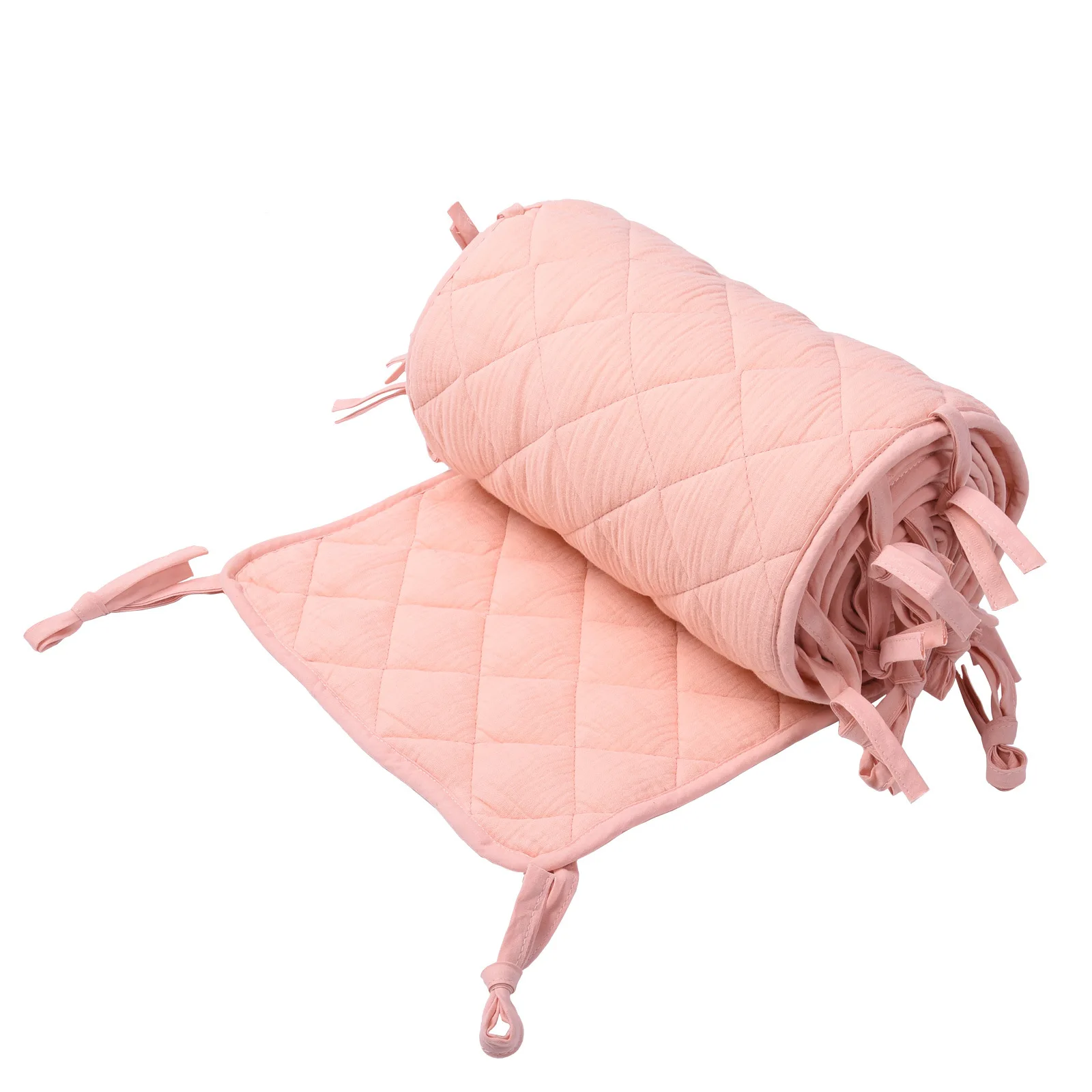 Small fresh double-layer crepe cloth crib surround anti-collision cloth soft bag children bed guardrail cushion ins For newborn
Small fresh double-layer crepe cloth crib surround anti-collision cloth soft bag children bed guardrail cushion ins For newborn