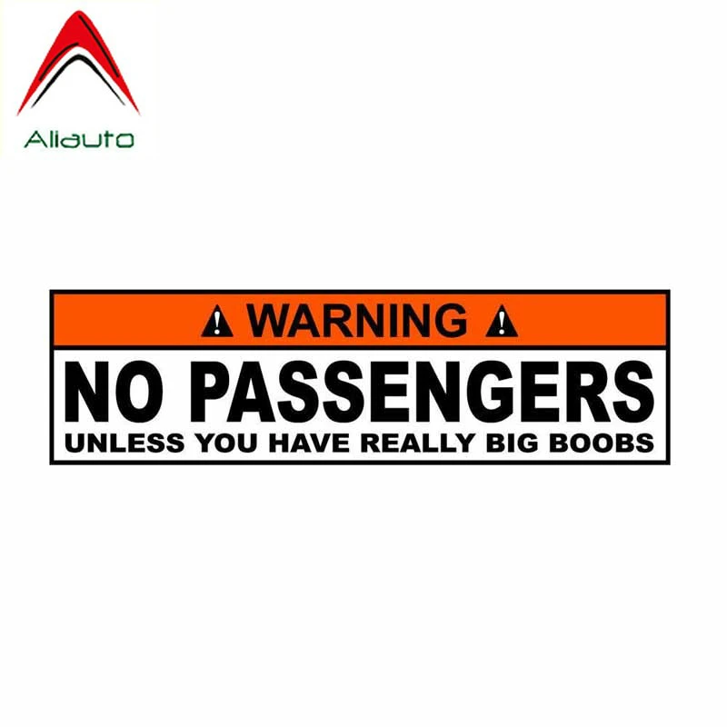 Aliauto Funny Warning Car Sticker No Passengers Unless You Have Really Big Boobs Automobiles Motorcycles PVC Decal,14cm*4cm
Aliauto Funny Warning Car Sticker No Passengers Unless You Have Really Big Boobs Automobiles Motorcycles PVC Decal,14cm*4cm