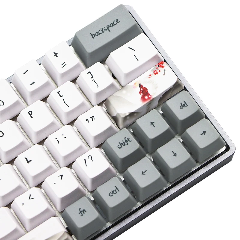 Keycap 73 Key Dye Sublimation Printing Mechanical Keyboard Keycaps PBT Snowflake Plum Key Cap for GH60 GK61 GK64
Keycap 73 Key Dye Sublimation Printing Mechanical Keyboard Keycaps PBT Snowflake Plum Key Cap for GH60 GK61 GK64