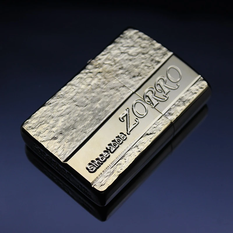 Zorro kerosene carving creative personality high-grade gift gold etched men's lighters
Zorro kerosene carving creative personality high-grade gift gold etched men's lighters