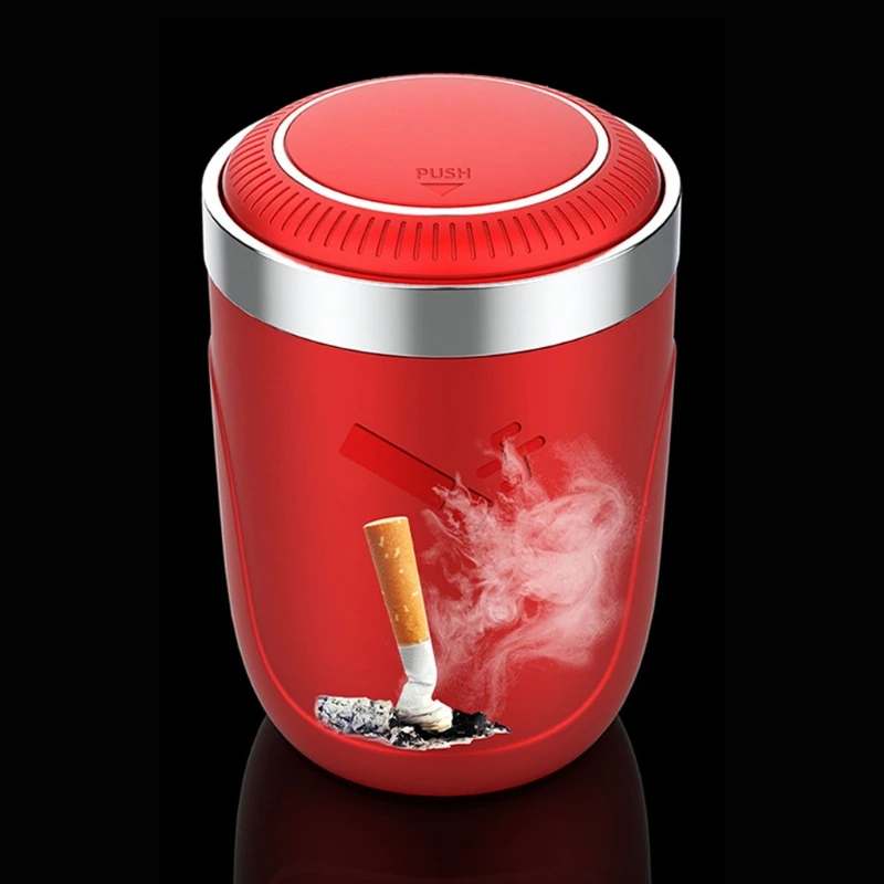 1PC LED Light Car Ashtray with Lid Smoke Diffusion Blocking Push Type Auto Vehicle Cigarette Ashtray Holder
1PC LED Light Car Ashtray with Lid Smoke Diffusion Blocking Push Type Auto Vehicle Cigarette Ashtray Holder