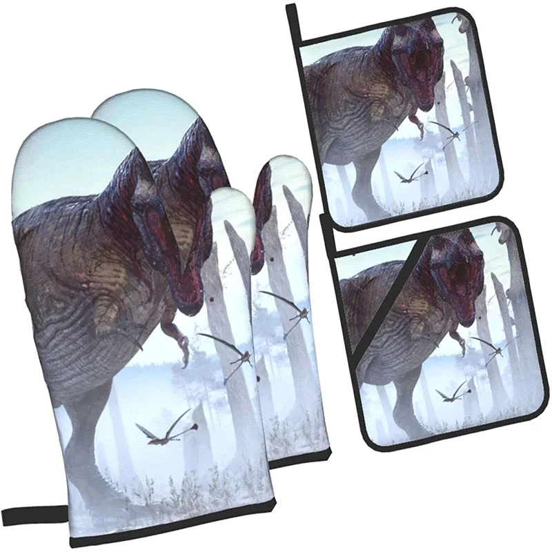 Oven glove and pot holder set heat-resistant 4-piece set, kitchen utensils non-slip insulating gloves for baking and cooking
Oven glove and pot holder set heat-resistant 4-piece set, kitchen utensils non-slip insulating gloves for baking and cooking