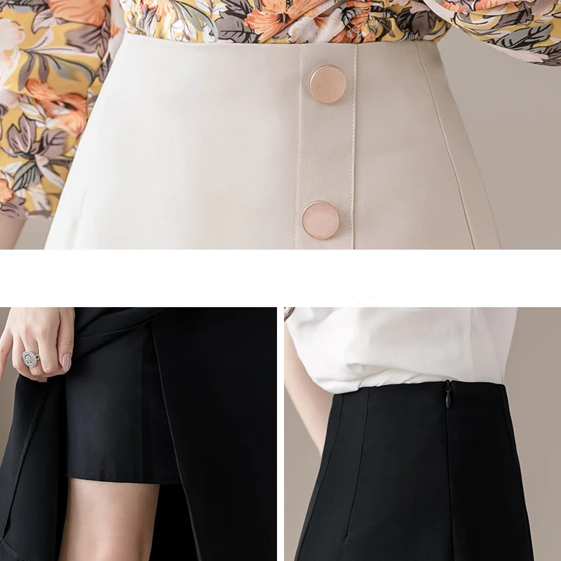 Office Lady Skirts 2020 New Autumn Women Midi Skirts Front Cross Korean Style High Waist Button A-Line Skirts Female
Office Lady Skirts 2020 New Autumn Women Midi Skirts Front Cross Korean Style High Waist Button A-Line Skirts Female
