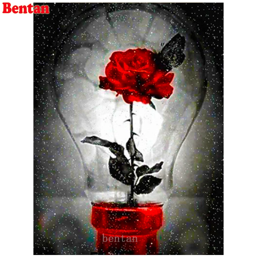 diy diamond painting Red rose flower bulb art 5d diamond embroidery Full Square Round Drill diamond mosaic Handmade decoration
diy diamond painting Red rose flower bulb art 5d diamond embroidery Full Square Round Drill diamond mosaic Handmade decoration