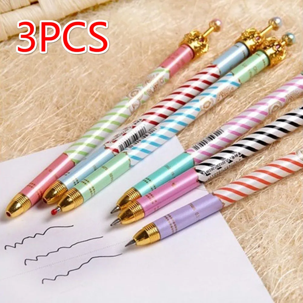 3Pcs Cute Crown Metal Pens Gel Pen Students Writing School Supplies Office Stationery 
3Pcs Cute Crown Metal Pens Gel Pen Students Writing School Supplies Office Stationery