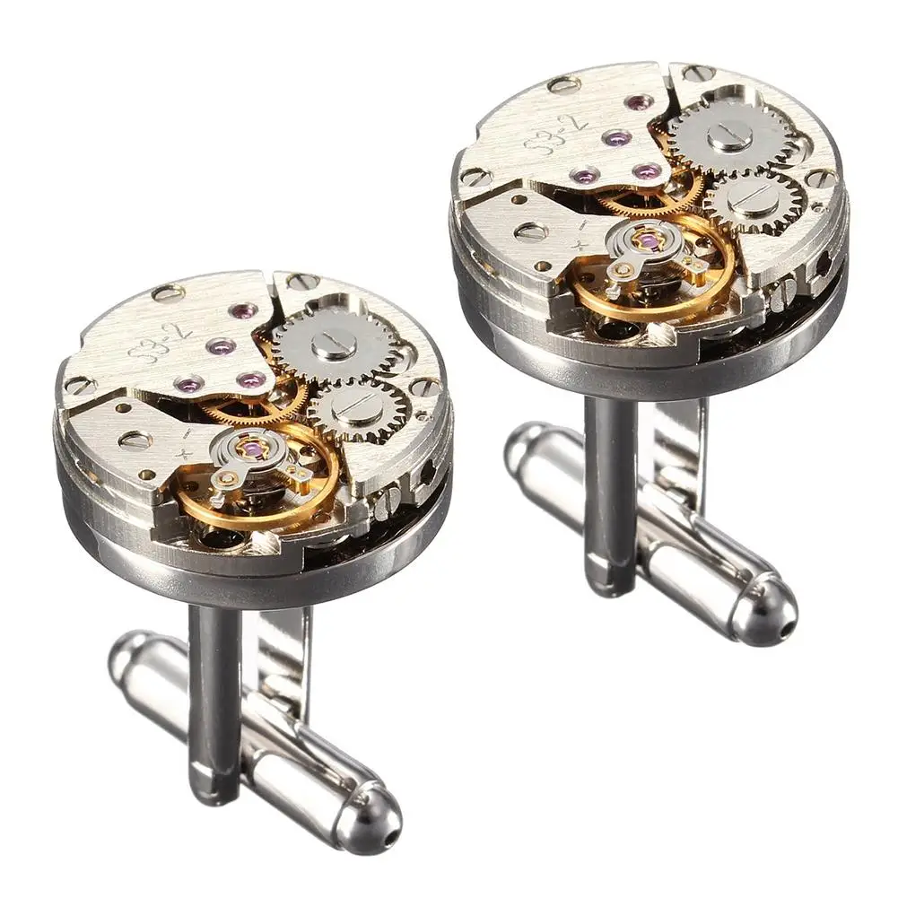 2Pcs Fashion Women Men Mechanical Watch Movement Cufflinks Shirt Sleeve Buttons bullet aircraft modeling Cufflinks Christmas Gif
2Pcs Fashion Women Men Mechanical Watch Movement Cufflinks Shirt Sleeve Buttons bullet aircraft modeling Cufflinks Christmas Gif