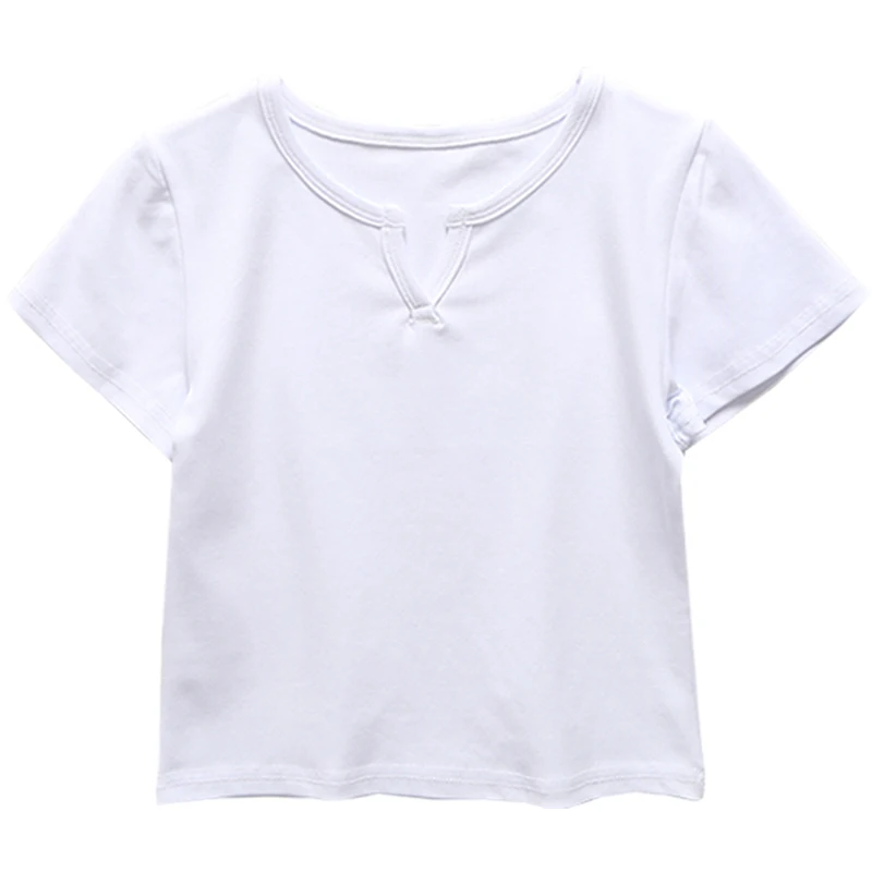 American Retro Basic Style All-Match T-shirt Summer Top Female Ins Blogger Small V-neck Candy Color Scheming Machine
American Retro Basic Style All-Match T-shirt Summer Top Female Ins Blogger Small V-neck Candy Color Scheming Machine