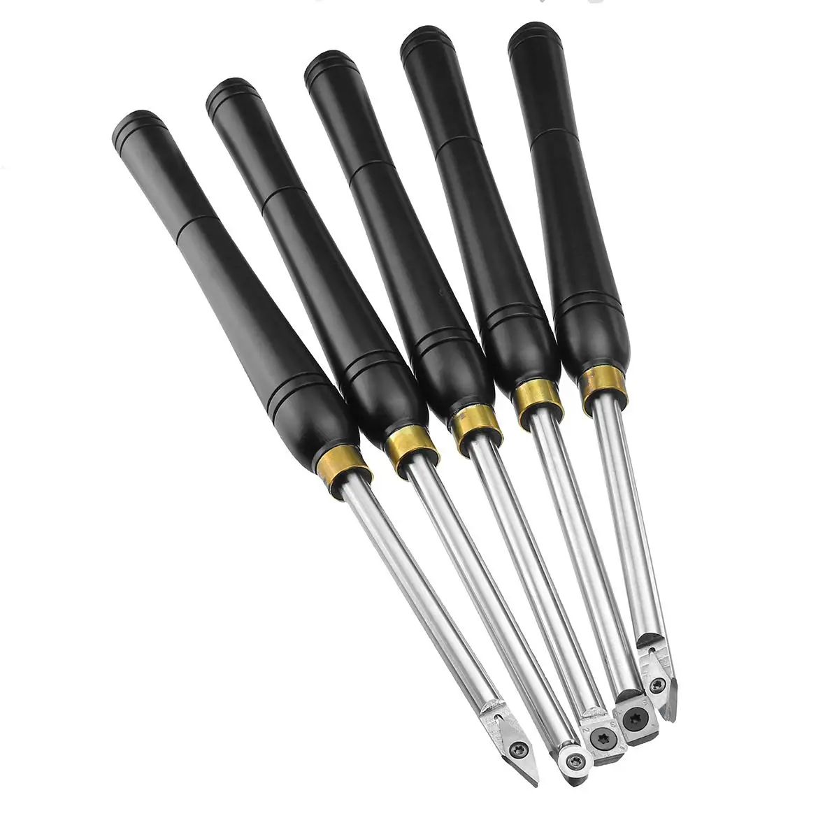 5 Types Lathe Wood Turning Tool Carbide Insert Cutter Tools Square Shank with Wood Handle Woodworking Art Craft Nicking DIY
5 Types Lathe Wood Turning Tool Carbide Insert Cutter Tools Square Shank with Wood Handle Woodworking Art Craft Nicking DIY