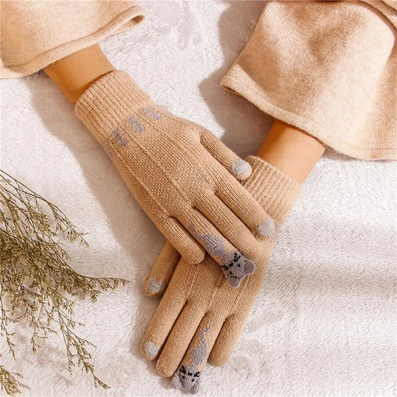 Winter Touch Screen Gloves Women Men Warm Stretch Knit Mittens Imitation Wool Full Finger Guantes Female Crochet Thicken
Winter Touch Screen Gloves Women Men Warm Stretch Knit Mittens Imitation Wool Full Finger Guantes Female Crochet Thicken