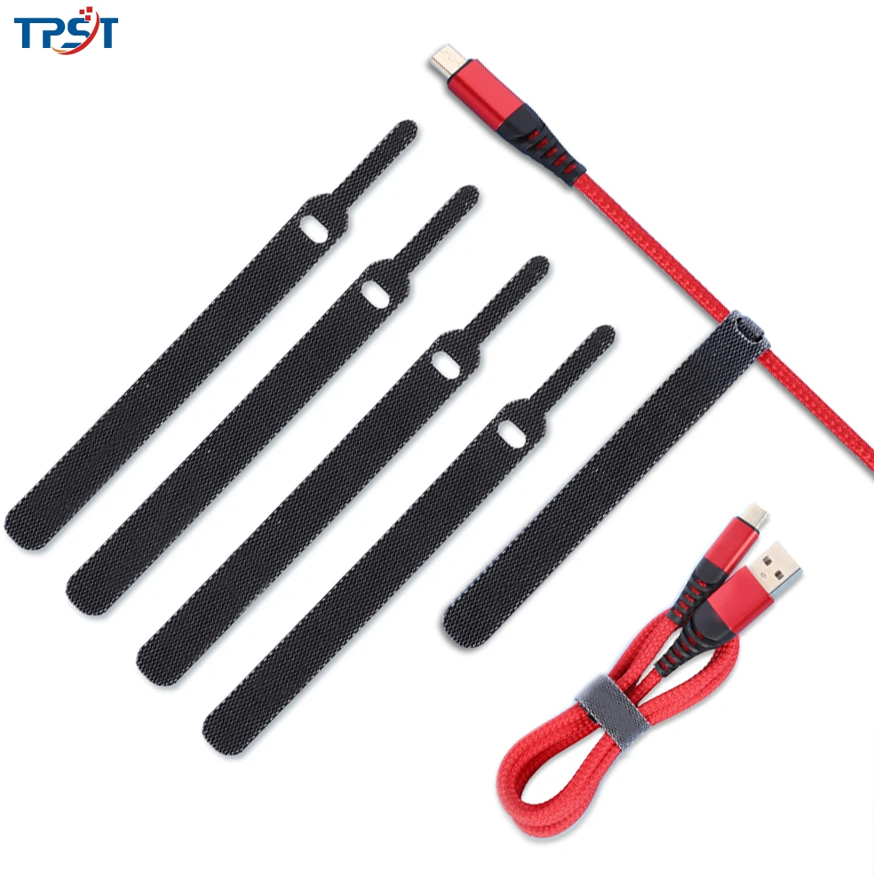 

TPST Cable Organizer Wire Winder Holder Ties Hook Loop For Earphone Mouse Cord Aux USB Cable Management Wire Cable Protector
