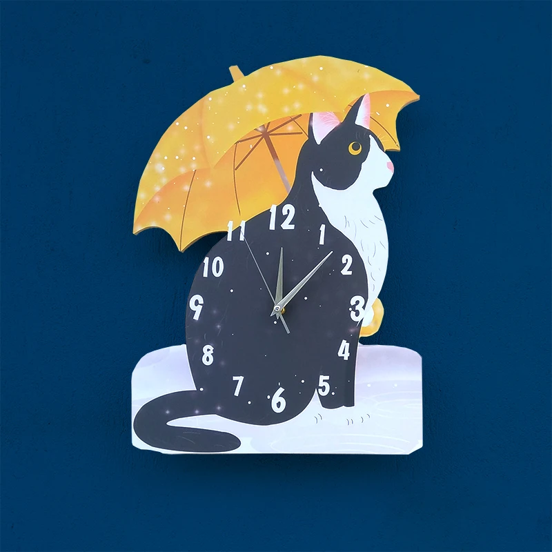 Hipster Umbrella Cat Decoration Pocket Watch Mute Bedroom CHILDREN'S Room Kindergarten Clock Classroom Creative Cute Wall Clock
Hipster Umbrella Cat Decoration Pocket Watch Mute Bedroom CHILDREN'S Room Kindergarten Clock Classroom Creative Cute Wall Clock