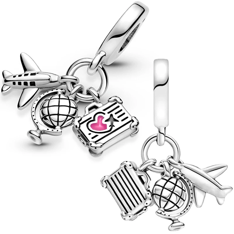 Fit Original Pan Airplane Charms Bracelet Women Suitcase Globe Pendant Travel Beads for Jewelry Making DIY Fine Bangle Accessory
Fit Original Pan Airplane Charms Bracelet Women Suitcase Globe Pendant Travel Beads for Jewelry Making DIY Fine Bangle Accessory