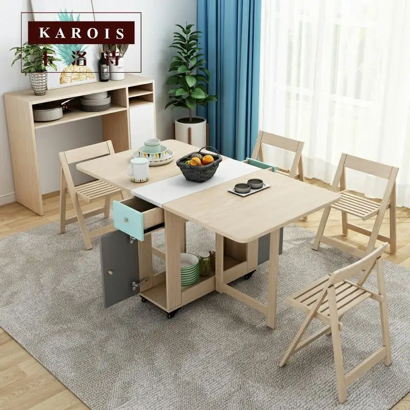 Karois DE001 Folding table Stored In A Wooden Rectangular Multifunctional Dining Table And Chair Combination
Karois DE001 Folding table Stored In A Wooden Rectangular Multifunctional Dining Table And Chair Combination