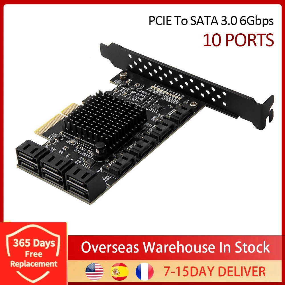 SATA PCI-E Adapter 4/5/8/10/12/16/20/24 Ports PCI Express X1 X4 X8 X16 To SATA 3.0 6Gbp Interface Rate Expansion Card Controller
SATA PCI-E Adapter 4/5/8/10/12/16/20/24 Ports PCI Express X1 X4 X8 X16 To SATA 3.0 6Gbp Interface Rate Expansion Card Controller