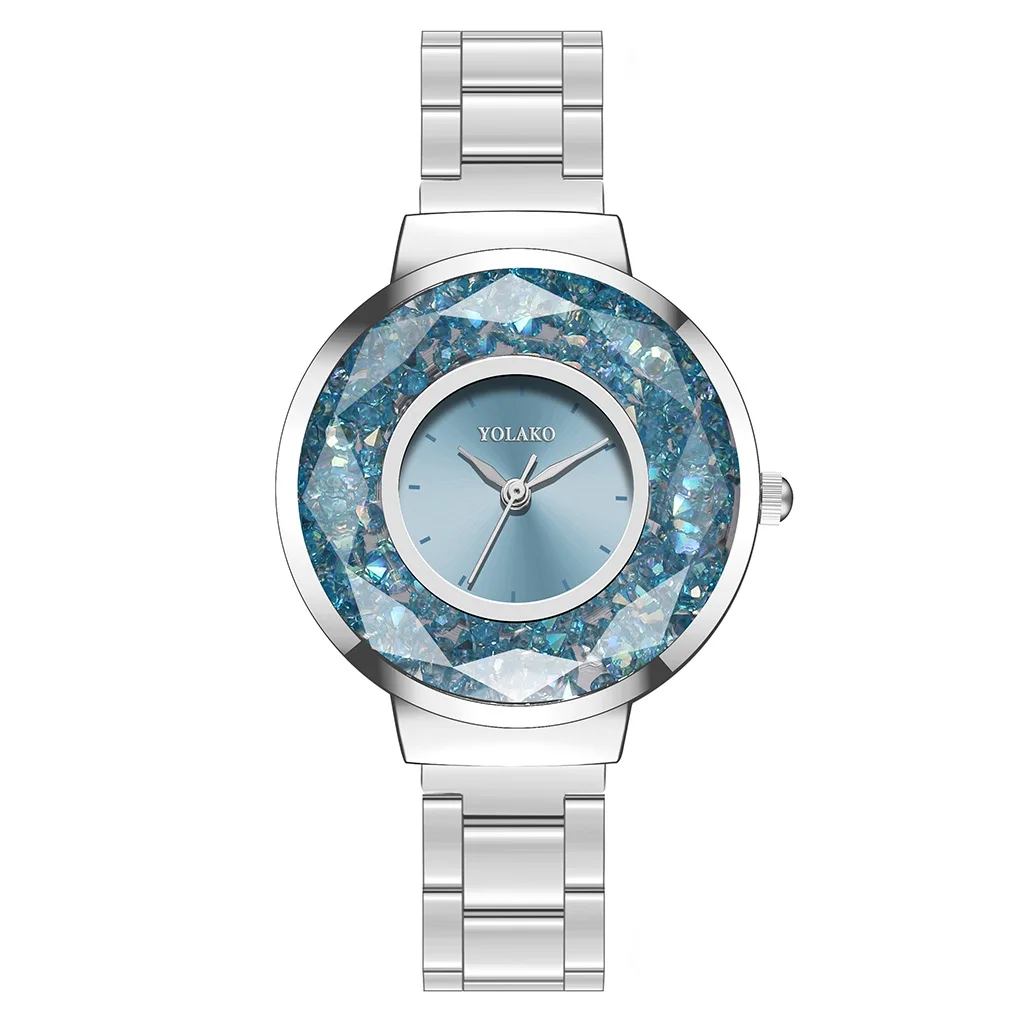 New style steel band watch Fashion quicksand diamond diamond mirror personality female watch Quartz watch
New style steel band watch Fashion quicksand diamond diamond mirror personality female watch Quartz watch
