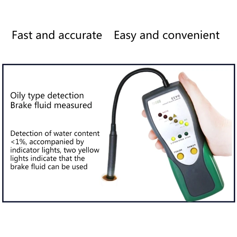 

Автомобильный тестер тормозной жидкости K1KA, диагностический детектор гусиной шеи для осмотра масла, для тормозной жидкости DOT3, DOT4, DOT5.1
