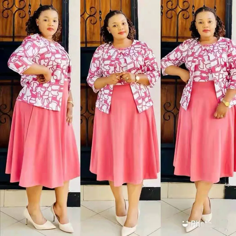 2 Piece Set African Dresses For Women Dashiki Africa Print Tops + Dress Suits Elegant Office Lady African Clothes Plus Size 6XL
2 Piece Set African Dresses For Women Dashiki Africa Print Tops + Dress Suits Elegant Office Lady African Clothes Plus Size 6XL