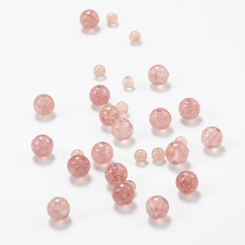 round Pink Crystal Loose Beads Rose Stone Beads DIY Handmade Beaded Peach Blossom Bracelet Ornament Accessories
round Pink Crystal Loose Beads Rose Stone Beads DIY Handmade Beaded Peach Blossom Bracelet Ornament Accessories