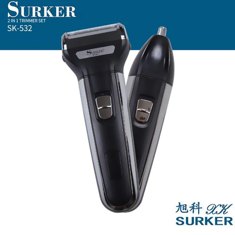 surker electric hair trimmer SK-532 2 in 1 rechargeable electric shaver razor nose hair trimmer temples trimmer washable
surker electric hair trimmer SK-532 2 in 1 rechargeable electric shaver razor nose hair trimmer temples trimmer washable