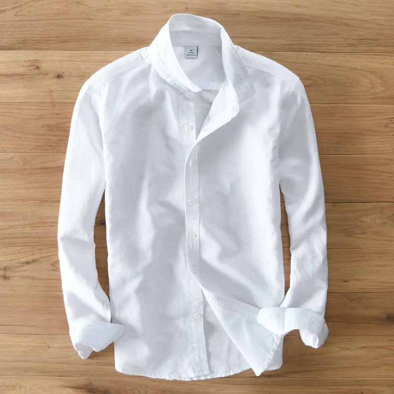 Long Sleeve Shirts for Men Basic 2021 Autumn New Classic White Tops Male Cotton Linen Breathable Mens Fashion Clothing Trends
Long Sleeve Shirts for Men Basic 2021 Autumn New Classic White Tops Male Cotton Linen Breathable Mens Fashion Clothing Trends