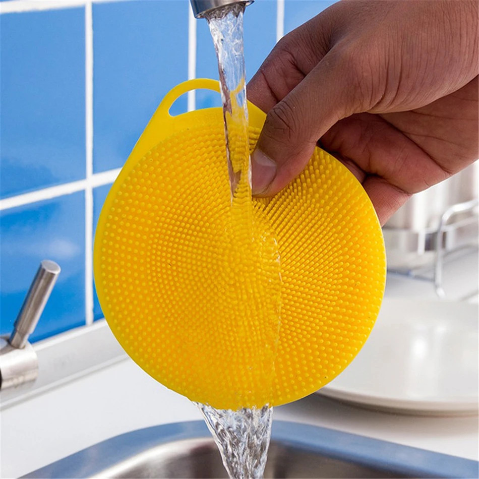 Multifunction Silicone Dish Bowl Cleaning Brush Magic Scouring Pad Pot Pan Wash Brushes Kitchen Washing Tool
Multifunction Silicone Dish Bowl Cleaning Brush Magic Scouring Pad Pot Pan Wash Brushes Kitchen Washing Tool