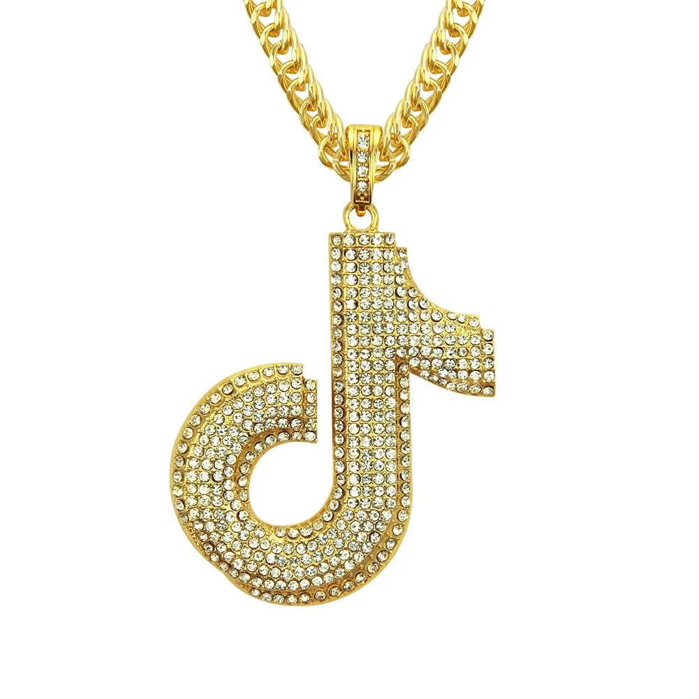 European And American Hip Hop Rock Fashion Domineering Trend All Note Pendant Nightclub Big Gold Chain Boys' Necklace
European And American Hip Hop Rock Fashion Domineering Trend All Note Pendant Nightclub Big Gold Chain Boys' Necklace