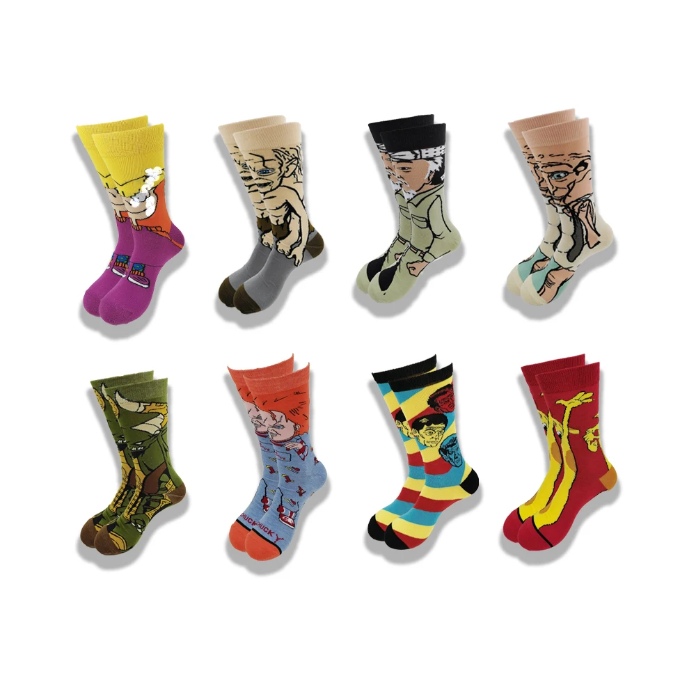 Street Style Hiphop Personalized Novelty Horror Sock Men Weird Comic Style Men Socks Funny Autumn Winter Cotton Warm Dress Socks
Street Style Hiphop Personalized Novelty Horror Sock Men Weird Comic Style Men Socks Funny Autumn Winter Cotton Warm Dress Socks