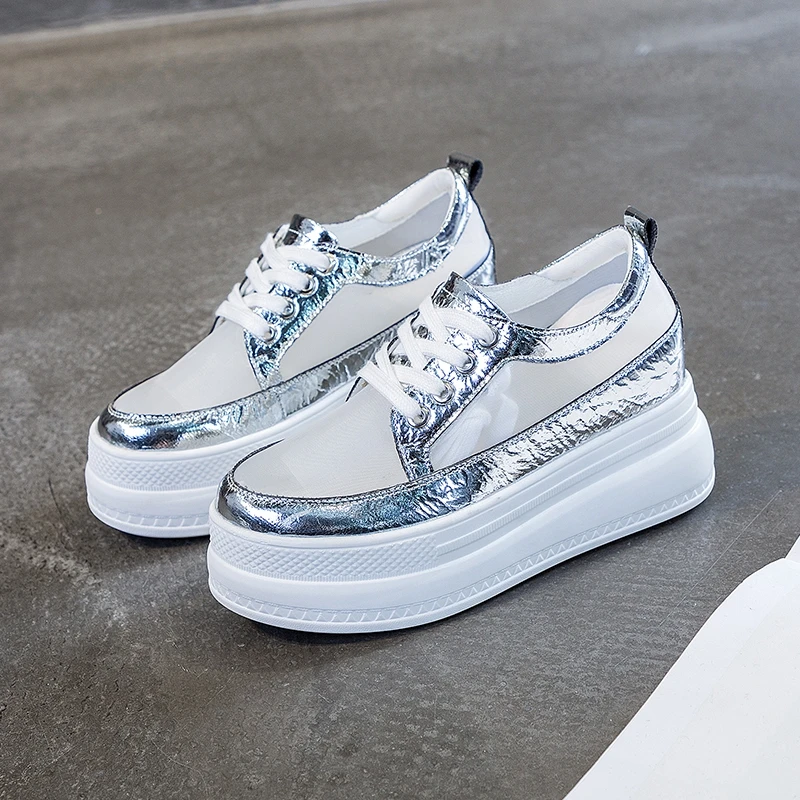 Women Summer Breathable Flats Fashion Plantform Causal Outdoor Vulcanized Shoes Chunky Heels Girls Comfortable Sneakers I0006
Women Summer Breathable Flats Fashion Plantform Causal Outdoor Vulcanized Shoes Chunky Heels Girls Comfortable Sneakers I0006