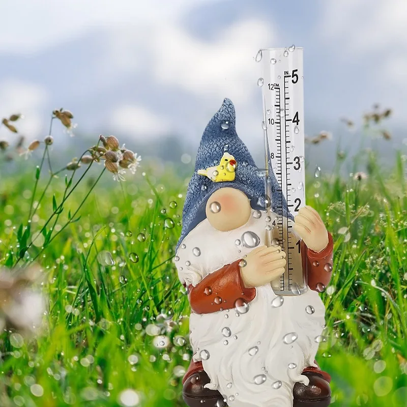 Goblin Rain Gauge Resin Garden Statue Goblin Sculpture Water Gauge for Rain 
Goblin Rain Gauge Resin Garden Statue Goblin Sculpture Water Gauge for Rain