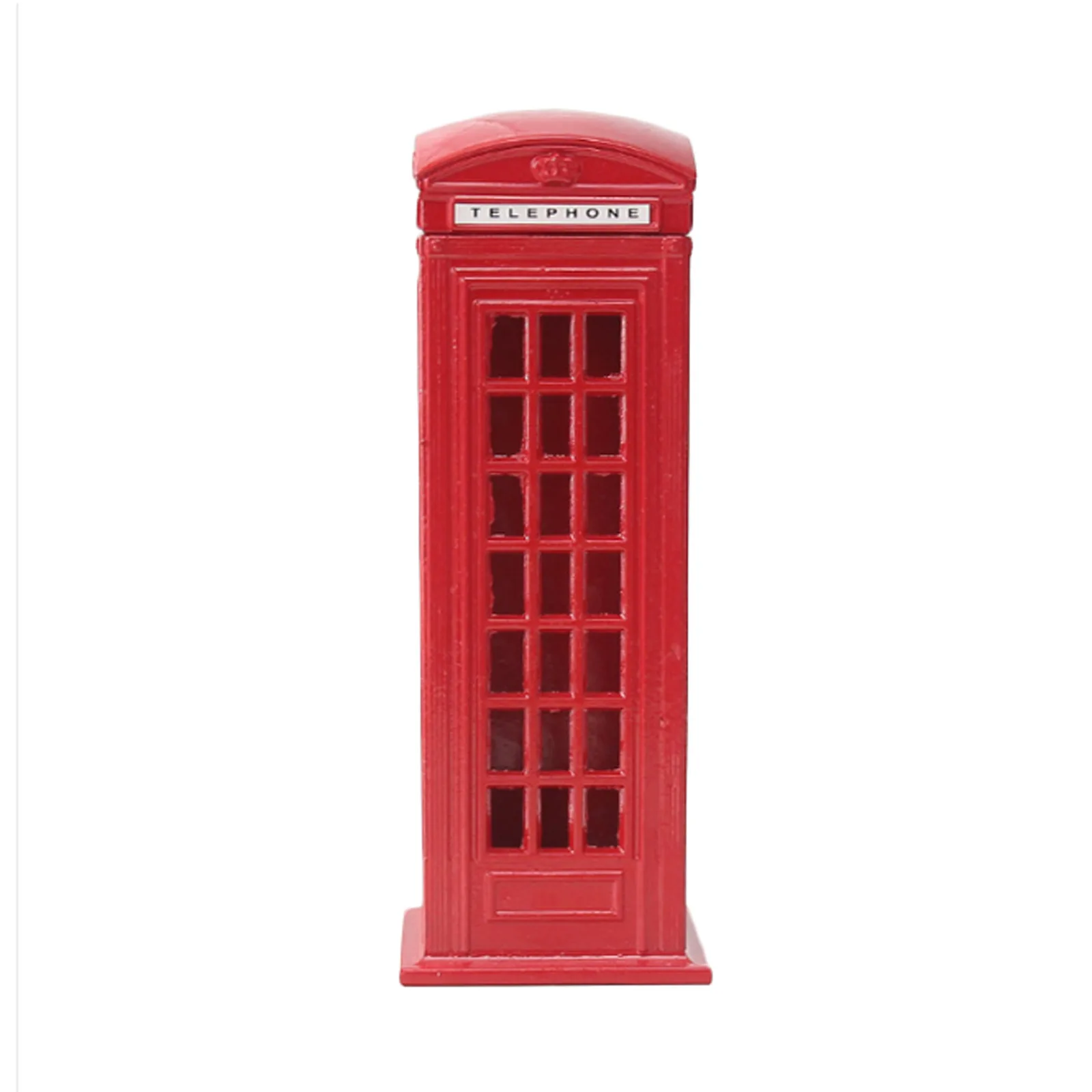 Metal Red British English London Telephone Booth Bank Coin Bank Saving Pot Piggy Bank Red Phone Booth Box 6x6x18cm 
Metal Red British English London Telephone Booth Bank Coin Bank Saving Pot Piggy Bank Red Phone Booth Box 6x6x18cm