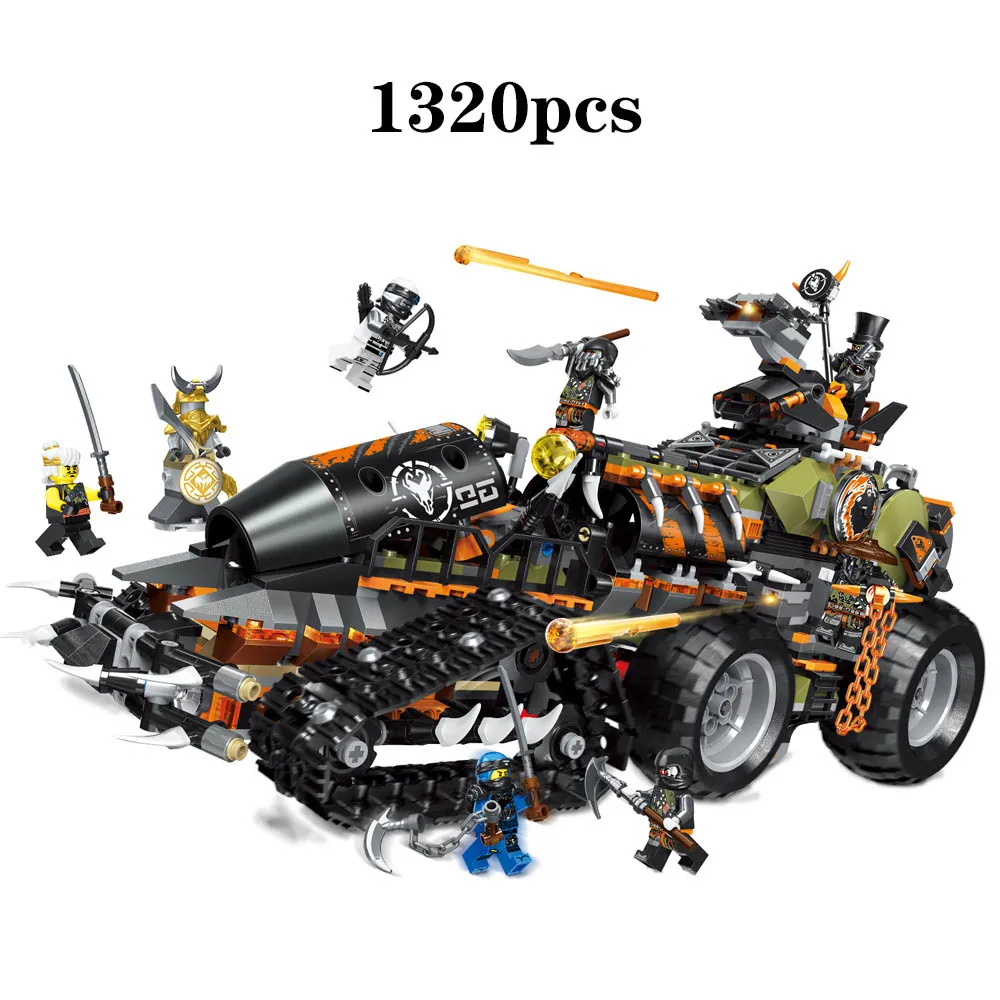 2020 Ninja Series Brick Toys Compatible Ninjagoing 70654 Building Blocks Playset Battle Tank Figures Hunted Car Toys
2020 Ninja Series Brick Toys Compatible Ninjagoing 70654 Building Blocks Playset Battle Tank Figures Hunted Car Toys