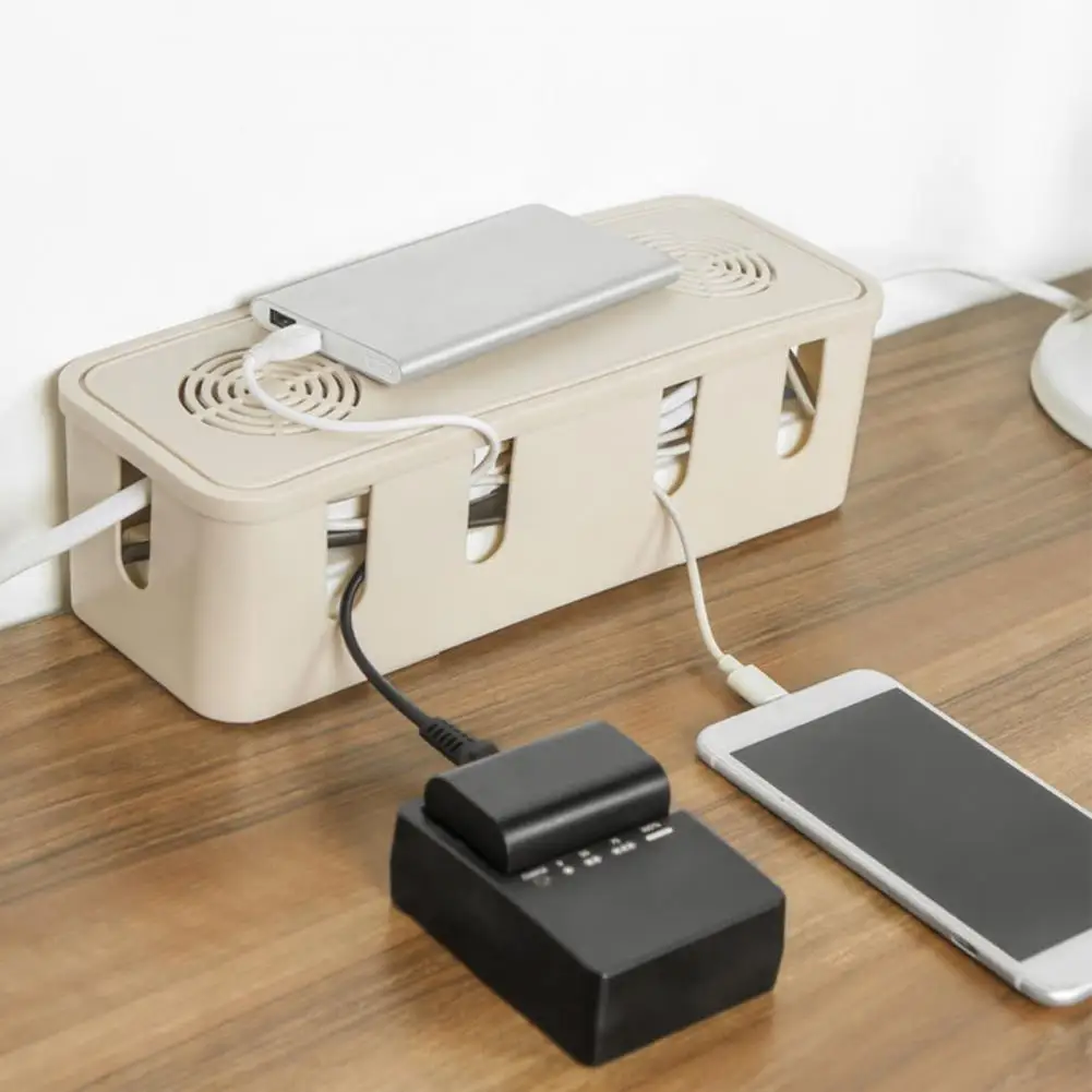 Hot Sales Cable Storage Box Ventilation Wide Application PP Table Top Socket Storage Case for Home
Hot Sales Cable Storage Box Ventilation Wide Application PP Table Top Socket Storage Case for Home