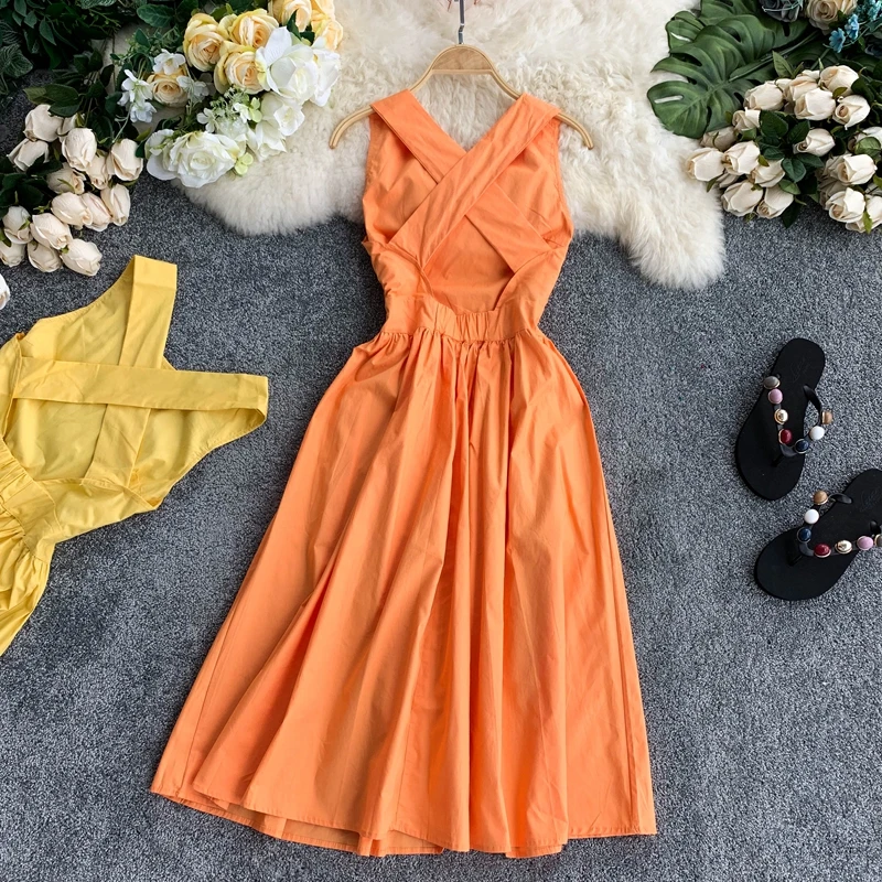 Customize Made Women Summer Fashion Plus Size 3XS-10XL O Neck Sleeveless A Line Dress Lady's Sexy Backless Below-Knee Dresses
Customize Made Women Summer Fashion Plus Size 3XS-10XL O Neck Sleeveless A Line Dress Lady's Sexy Backless Below-Knee Dresses