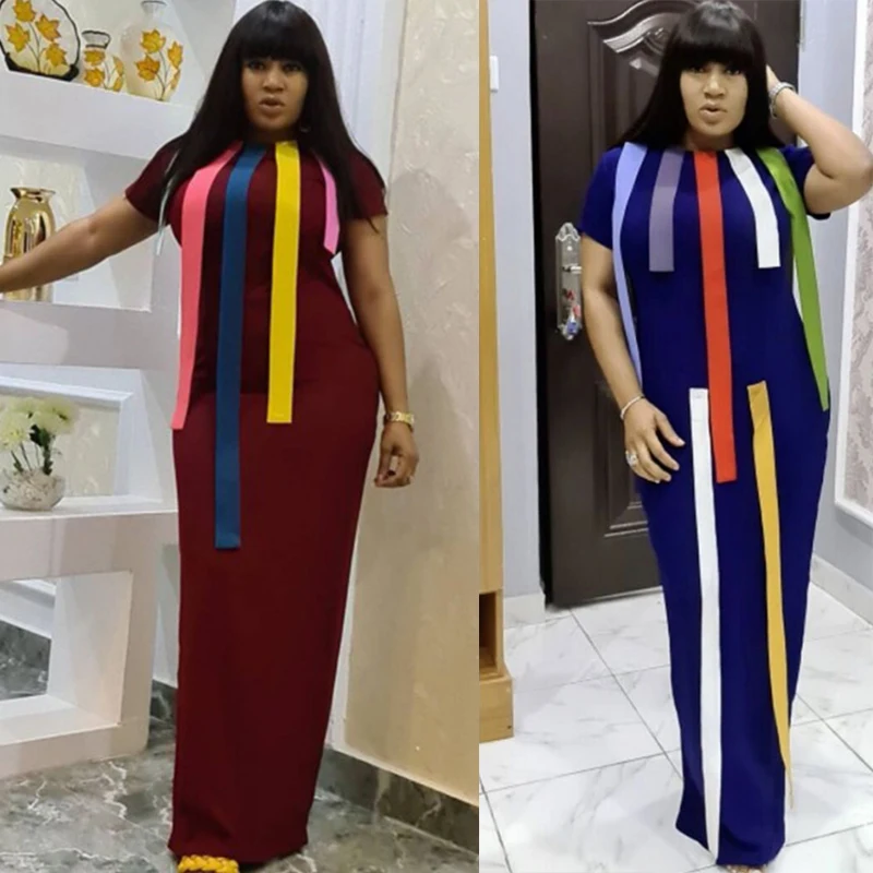 Africa Maxi Dress African Dresses For Women Dashiki Stripe Patchwok Robe Boubou Africaine Femme Bazin Plus Size African Clothes 
Africa Maxi Dress African Dresses For Women Dashiki Stripe Patchwok Robe Boubou Africaine Femme Bazin Plus Size African Clothes