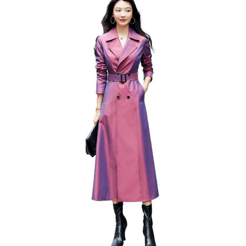 Magic purple windbreaker women's autumn / winter 2021 new vertical feeling medium length chameleon temperament over the knee Bri
Magic purple windbreaker women's autumn / winter 2021 new vertical feeling medium length chameleon temperament over the knee Bri