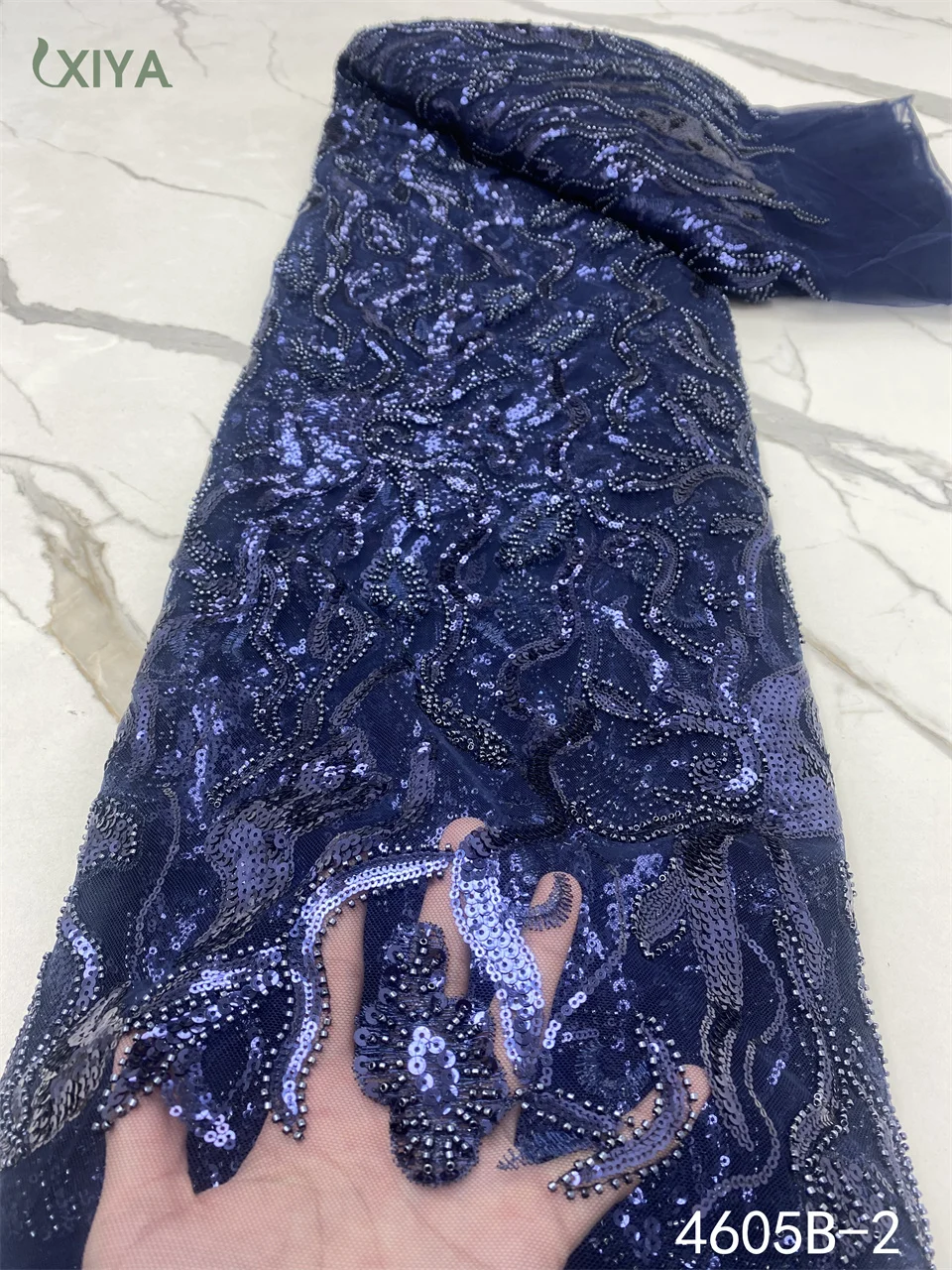 Nigerian Beaded Lace Fabric High Quality Tulle African Lace Fabric for Wedding French Mesh Net Lace with Sequins APW4605B
Nigerian Beaded Lace Fabric High Quality Tulle African Lace Fabric for Wedding French Mesh Net Lace with Sequins APW4605B