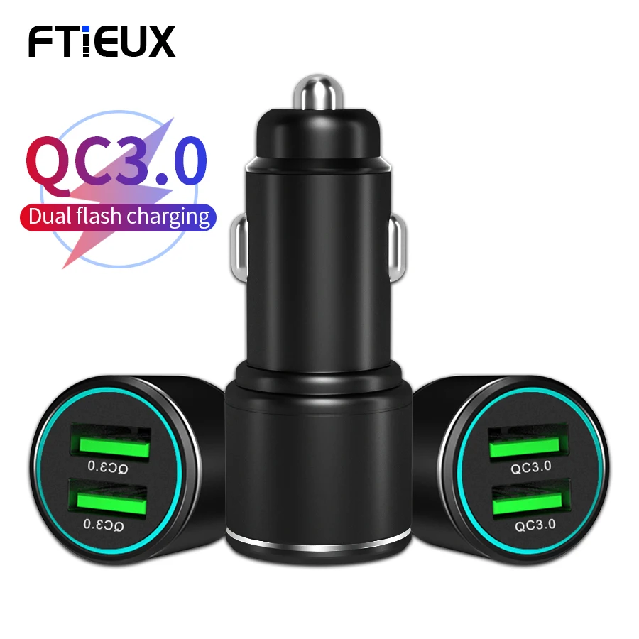 Car Phone Charger Quick Charge 3.0 For iPhone 11 Xiaomi Huawei Dual Usb Car Charger Fast Charging Adapter Mini USB Car Charger
Car Phone Charger Quick Charge 3.0 For iPhone 11 Xiaomi Huawei Dual Usb Car Charger Fast Charging Adapter Mini USB Car Charger