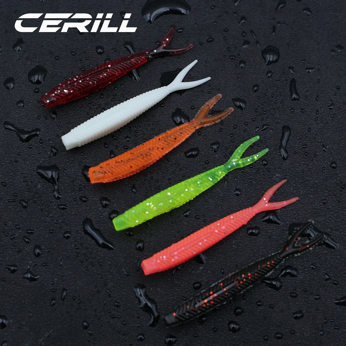 Cerill 10 PCS Fork Tail Soft Fishing Lure Shiner Minnow Jig Shad Artificial Silicone Bait Double Tail Pike Bass Fishing Tackle 
Cerill 10 PCS Fork Tail Soft Fishing Lure Shiner Minnow Jig Shad Artificial Silicone Bait Double Tail Pike Bass Fishing Tackle
