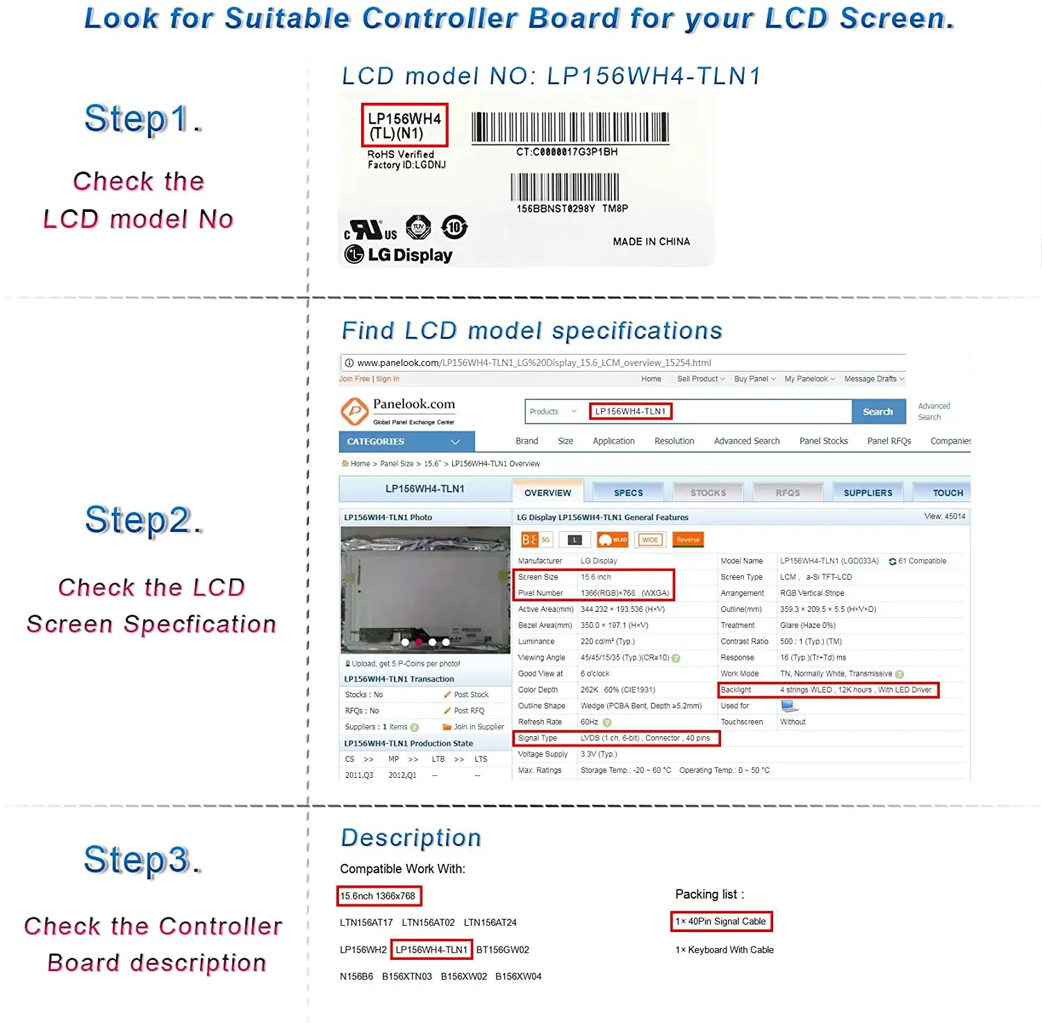 HDMI DVI VGA Audio LCD Board Work for 15.6inch 1366x768 B156XTN02.1 LP156WH2 LP156WH440 pin LVDS Interface LCD Screen
HDMI DVI VGA Audio LCD Board Work for 15.6inch 1366x768 B156XTN02.1 LP156WH2 LP156WH440 pin LVDS Interface LCD Screen