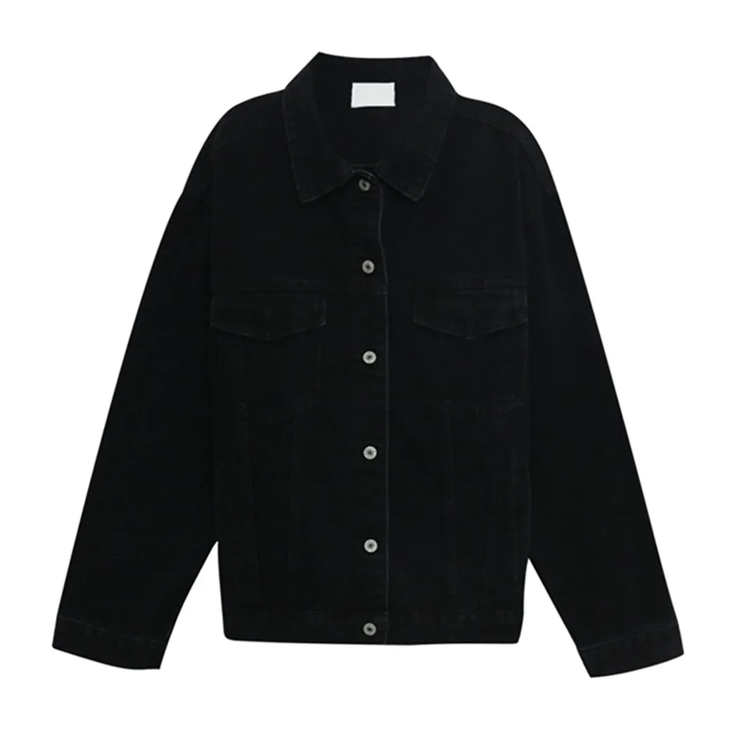 Black Denim Basic Jacket Coat Women Spring And Autumn 2021 New Korean Loose Casual Fashion Top Chaqueta Mujer
Black Denim Basic Jacket Coat Women Spring And Autumn 2021 New Korean Loose Casual Fashion Top Chaqueta Mujer