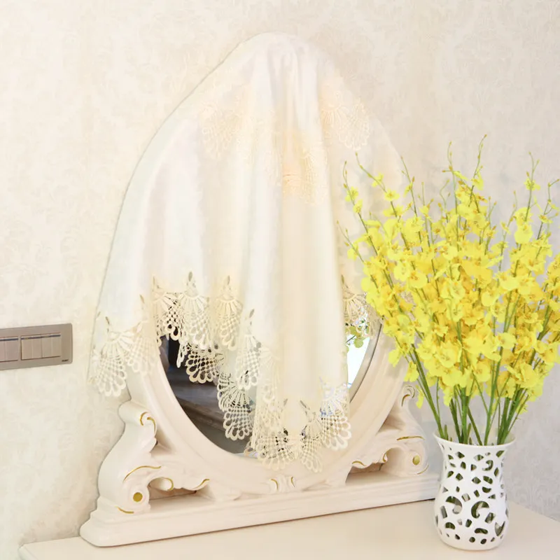 High sense of luxury dressing table lace dustproof cover dressing table mirror cover towel vanity mirror small cover
High sense of luxury dressing table lace dustproof cover dressing table mirror cover towel vanity mirror small cover