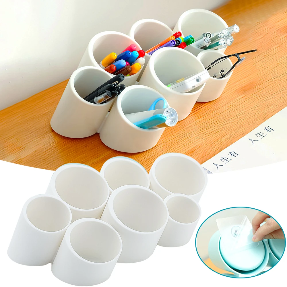 Creative Pen Holder Pencil Makeup Brush Storage Container Seven Cylinders Desktop Organizer School Office Stationery Home Decor
Creative Pen Holder Pencil Makeup Brush Storage Container Seven Cylinders Desktop Organizer School Office Stationery Home Decor