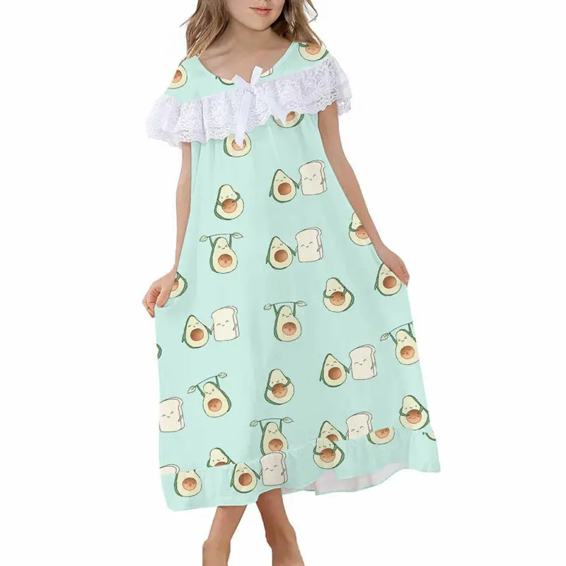 Girls Short Sleeve Pajamas Summer Kids Tie Dye Print Star Sky Rainbow Loose Dress Lace Edge Decoration Cute Fashion Skirt 
Girls Short Sleeve Pajamas Summer Kids Tie Dye Print Star Sky Rainbow Loose Dress Lace Edge Decoration Cute Fashion Skirt