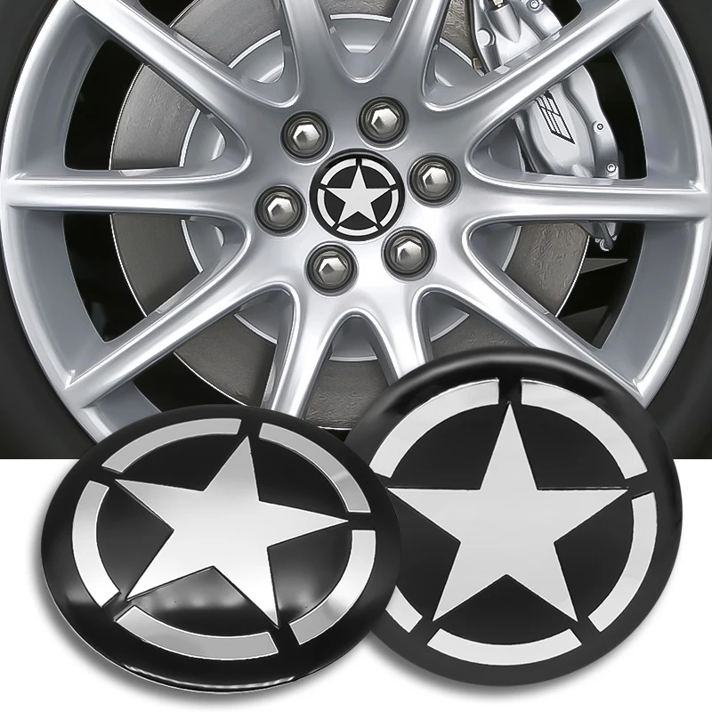 4PCS 56MM Five-pointed star Car Wheel Center Hub Caps Badge Emblem Sticker Decal Wheel Dust-proof covers logo Decoration
4PCS 56MM Five-pointed star Car Wheel Center Hub Caps Badge Emblem Sticker Decal Wheel Dust-proof covers logo Decoration