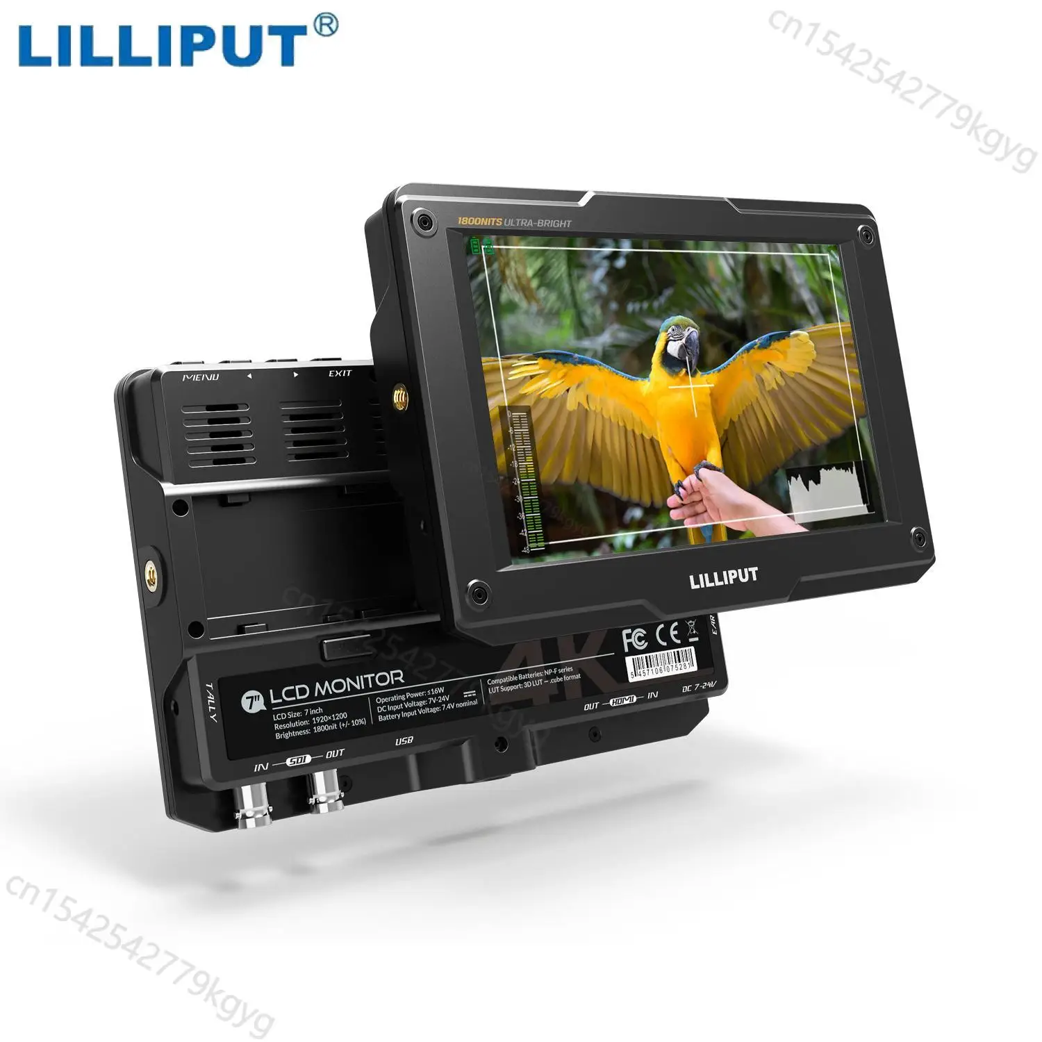 Монитор LILLIPUT H7S H7 для студийной съемки, 7 дюймов, 4K, HDMI, 1800 нит
Монитор LILLIPUT H7S H7 для студийной съемки, 7 дюймов, 4K, HDMI, 1800 нит