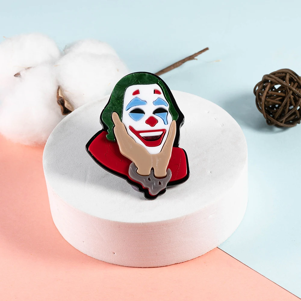Acrylic Clown Brooches Pin Movable Cartoon Women Badge Jewelry Accessories Coat Bag Cardigans Decoration Kids Gift
Acrylic Clown Brooches Pin Movable Cartoon Women Badge Jewelry Accessories Coat Bag Cardigans Decoration Kids Gift