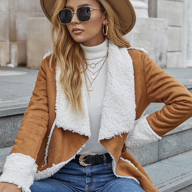 CARDE HOMES 2021 Winter Woolen Khaki Women Overcoat Open Stitch Lady Casual Fashion Loose Warm Long Sleeve Turn-down Collar Coat
CARDE HOMES 2021 Winter Woolen Khaki Women Overcoat Open Stitch Lady Casual Fashion Loose Warm Long Sleeve Turn-down Collar Coat