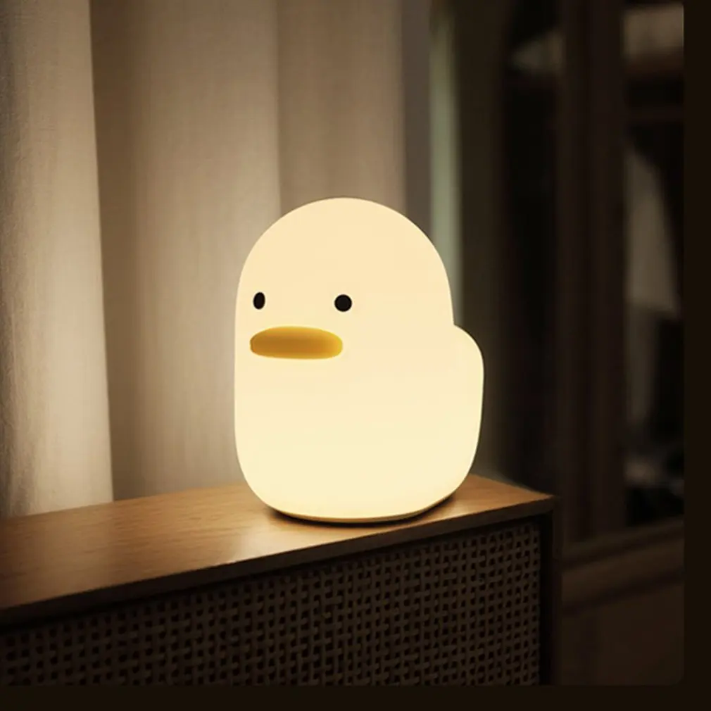 Cute Lovely Cartoon Dull Duck Led Night Light Silicone USB Charging Nightlight Holiday Gifts Kids Room Bedside Bedroom 
Cute Lovely Cartoon Dull Duck Led Night Light Silicone USB Charging Nightlight Holiday Gifts Kids Room Bedside Bedroom