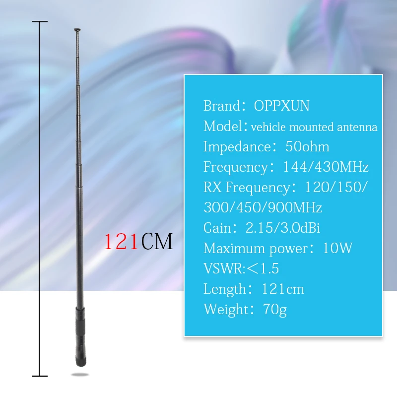 OPPXUN K1 Antenna SMA Male UHF VHF Dual Band 136 - 174 MHZ for Yaesu Vertex TYT Linton WouXun Etc Walkie Talkie
OPPXUN K1 Antenna SMA Male UHF VHF Dual Band 136 - 174 MHZ for Yaesu Vertex TYT Linton WouXun Etc Walkie Talkie